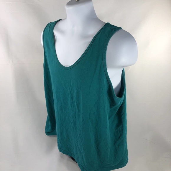 VTG 90’s Fruit Of The Loom Casual Wear Turquoise Womens Tank Top XL USA Made - Picture 3 of 10